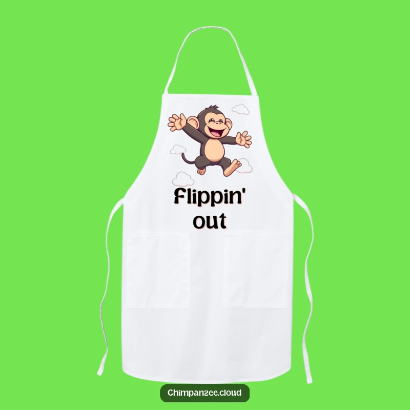Funny Bouncing Chimp Apron: Hilarious Monkey Wear for Joyful Cooking
