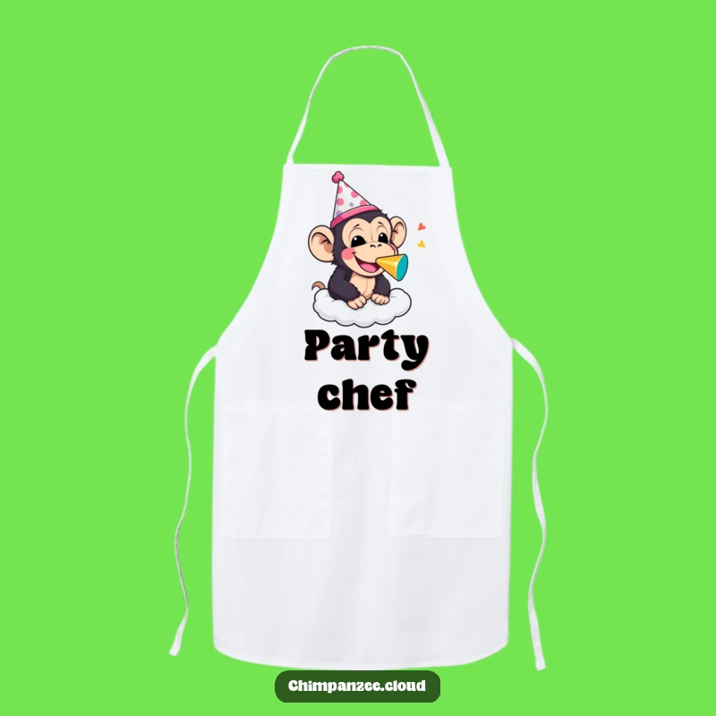 Funny Party Chimp Noisemaker Apron: Cook Up Fun