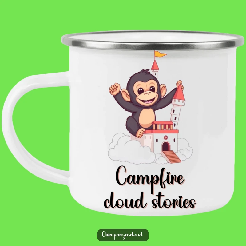 Funny Chimp Cloud Castle Camping Mug - Rugged & Hilarious Whimsical Gift