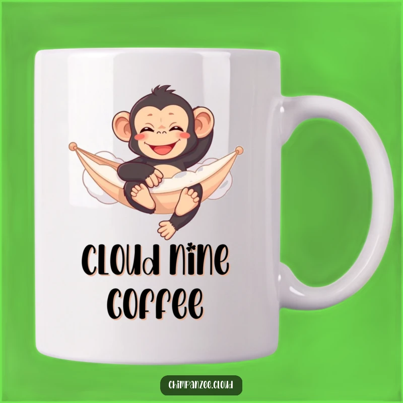 Funny Content Chimp Cloud Hammock Mug - Relaxing Comfy Gift