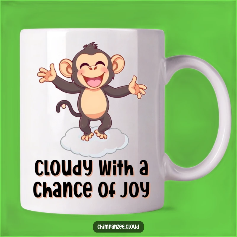 Funny Joyful Chimpanzee Dancing Mug: Sip & Dance Your Way to Happiness
