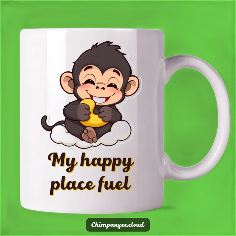 Funny Relaxed Chimp Banana Cloud Mug: The Perfect Hilarious Gift for Chimp Lovers