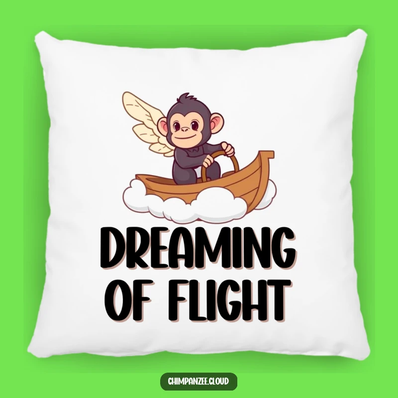 Funny Chimpanzee Cloud Boat Pillow: Comfy and Hilarious Decor
