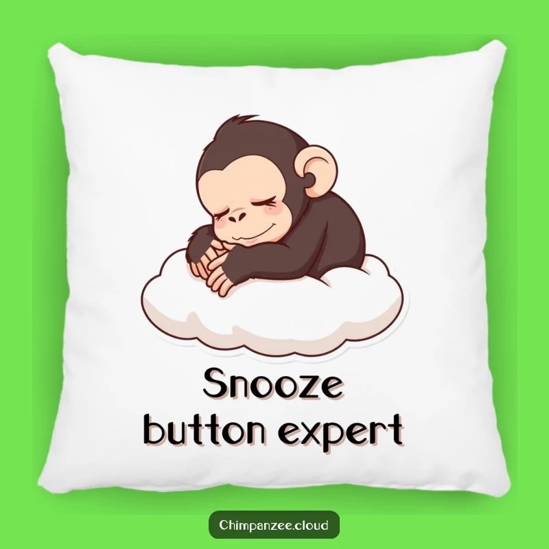 Funny Sleeping Chimp Cloud Pillow: Cozy Hilarious Monkey Accent for Dreamy Spaces