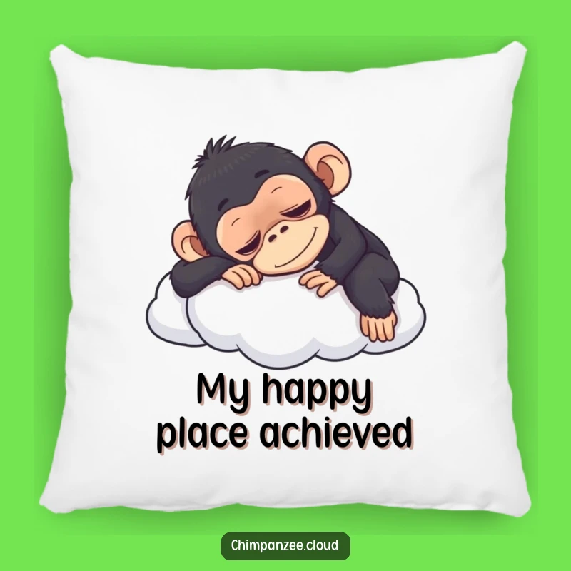 Funny Content Chimpanzee Napping Pillow: Cozy Comfort & Hilarious Decor
