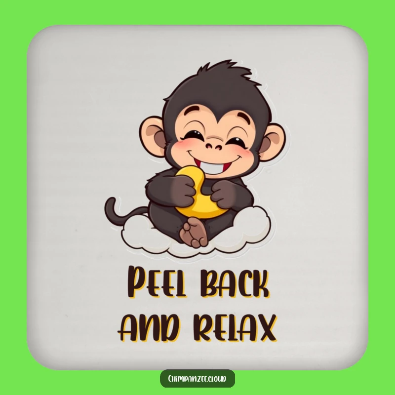 Funny Chimp Banana Coaster: Hilarious Monkey Protection for Your Surfaces