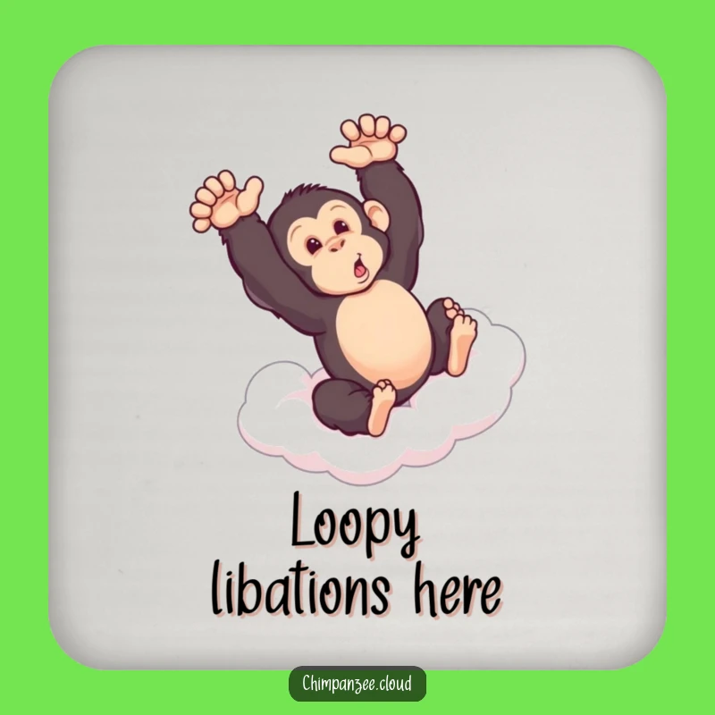 Funny Chimp Somersault Coasters: Protect Surfaces with Playfulness