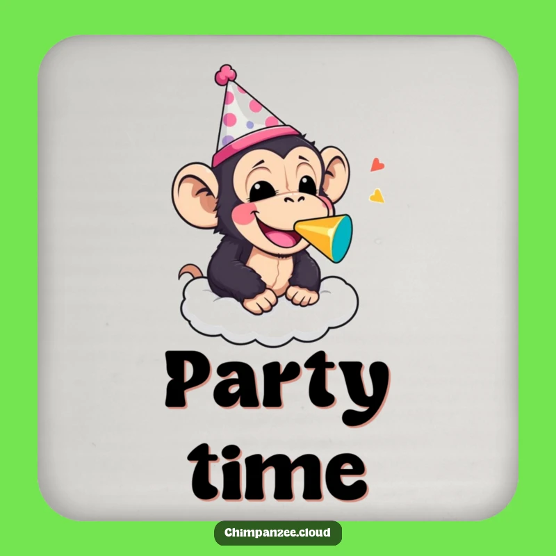 Funny Party Chimp Noisemaker Coasters: Protect Surfaces in Style