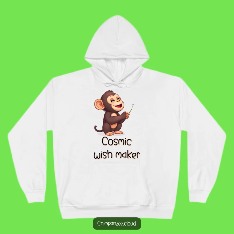 Funny Chimp Dandelions Starry Sky Hoodie - Cozy Dreamer's Gift