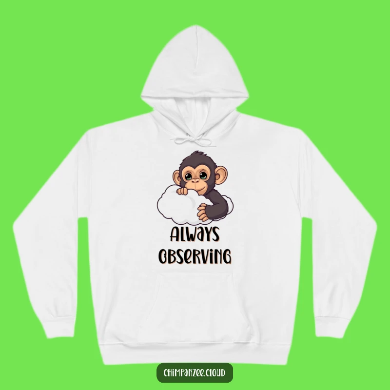 Cozy Funny Curious Chimp Cloud Hoodie: Warmth and Whimsy