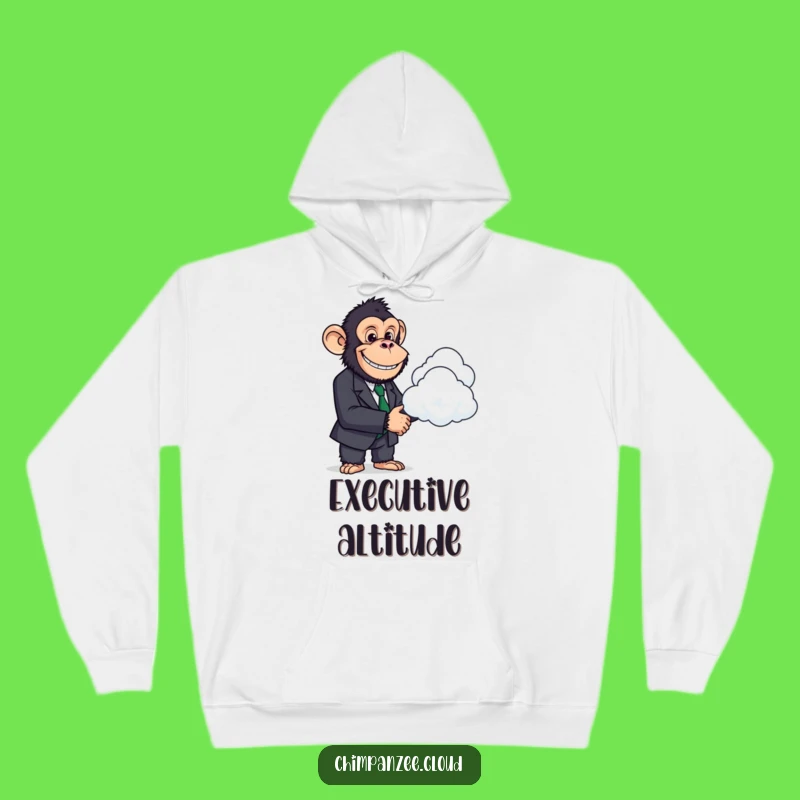 Funny Chimp Power Suit Hoodie: Cozy Up with a Business Chimp, Ultimate Funny Gift