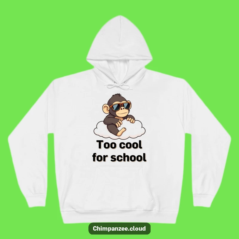 Cozy Funny Chimp Cloud Lounger Hoodie: Warm and Humorous Gift Apparel
