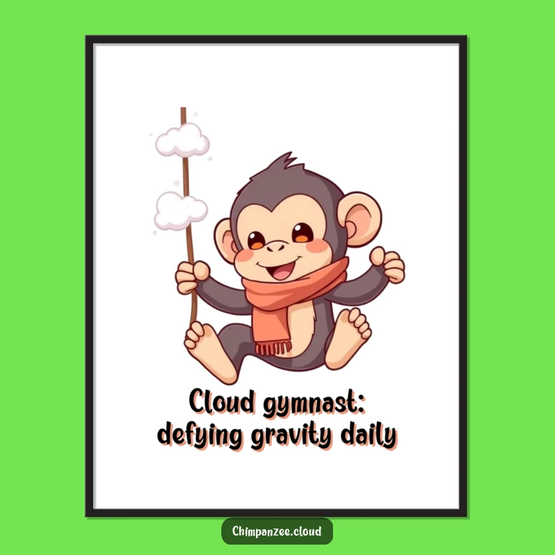 Free Printable Whimsical Chimp Wall Art: Funny Downloadable Decor for Dreamers