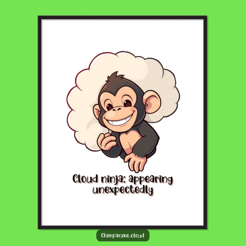 Free Printable Mischief Maker Chimp Wall Art: Funny Downloadable Decor