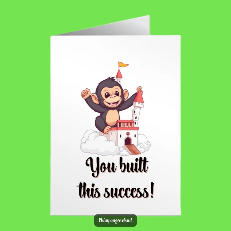 Free Printable Congrats Card: Chimp Cloud Builder Downloadable Gift