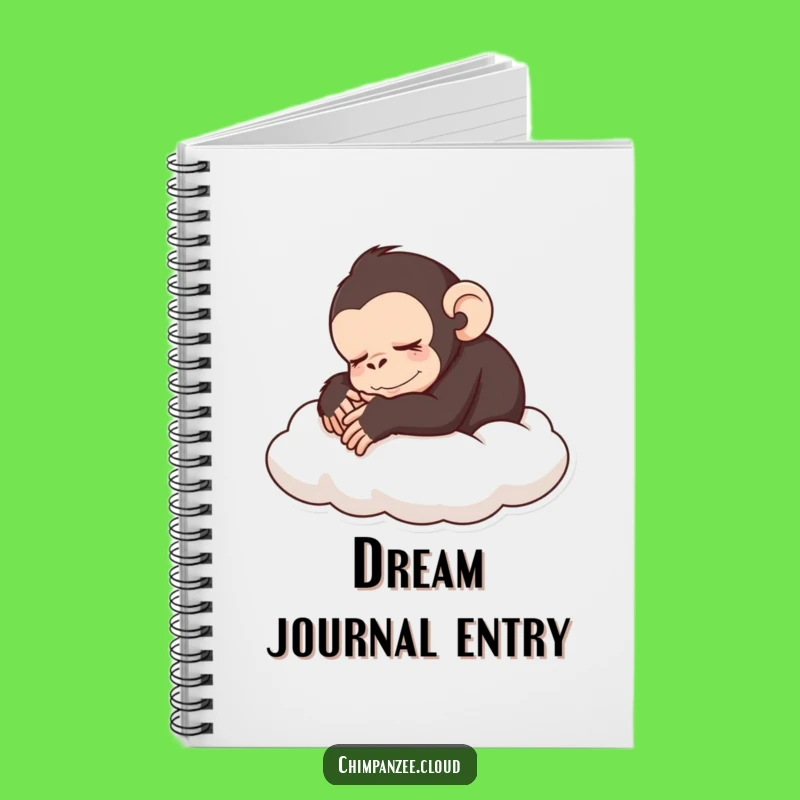 Funny Sleeping Chimp Notebook: Hilarious Monkey Pages for Your Peaceful Thoughts