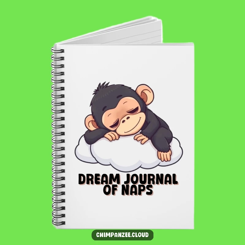 Funny Content Chimpanzee Napping Notebook: Jot Down Laughs & Ideas