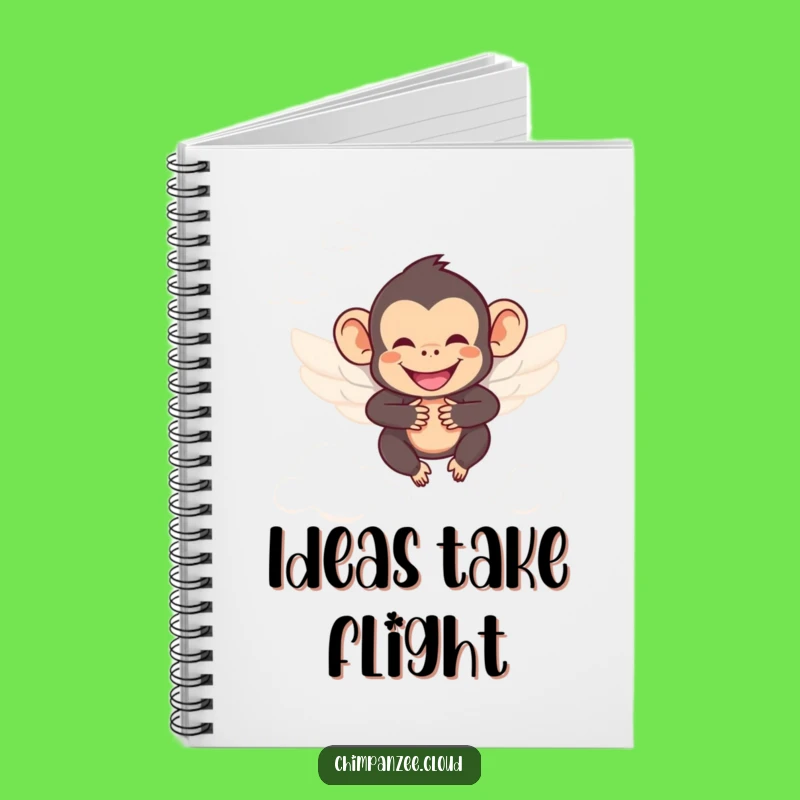 Funny Angel Chimp Notebook: Write Heavenly Notes with Chimp, Uplifting Gift