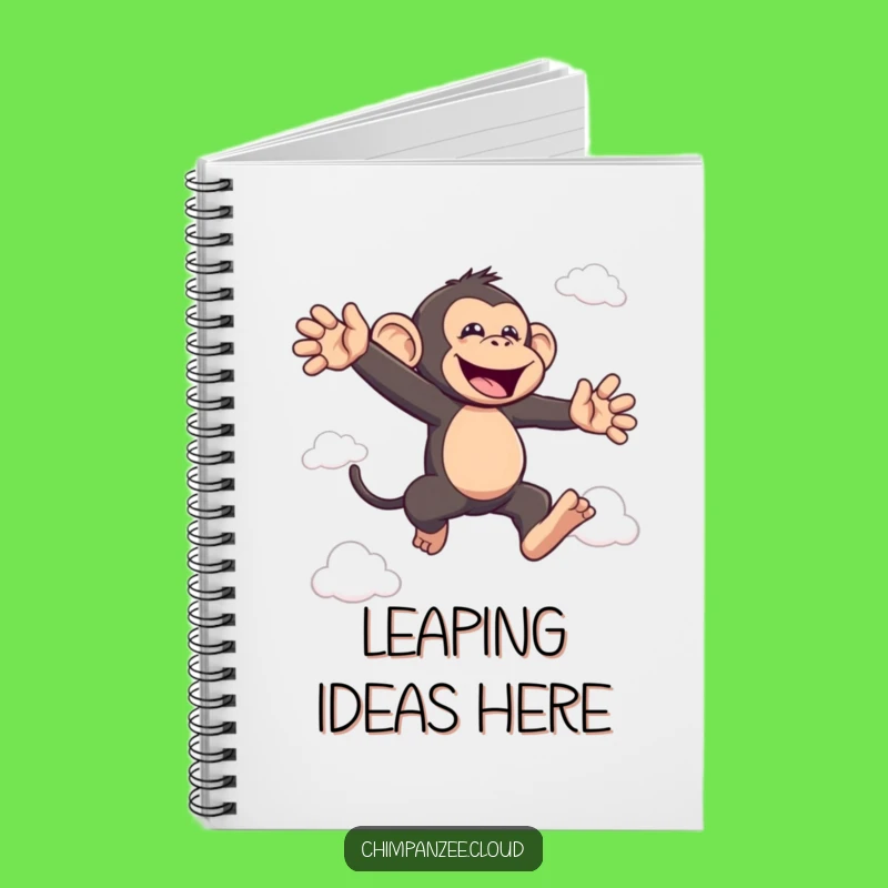 Funny Bouncing Chimp Notebook: Hilarious Monkey Pages for Your Energetic Ideas