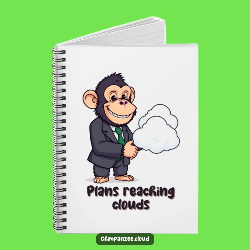Funny Chimp Deal Notebook: Journal with a Business Chimp & Cloud, Perfect Funny Gift