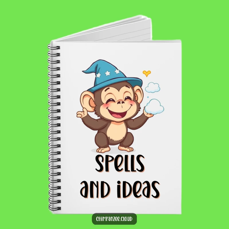 Funny Wizard Chimp Notebook: Write Magical Notes with Chimp, Enchanting Gift