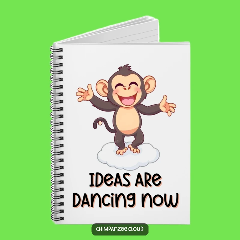 Funny Joyful Chimpanzee Dancing Notebook: Dance Through Your Notes