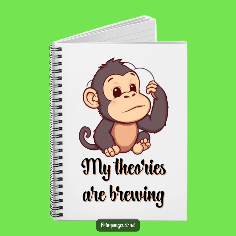 Funny Chimp Cloud Gazer Notebook: Thoughtful Primate's Whimsical Journal