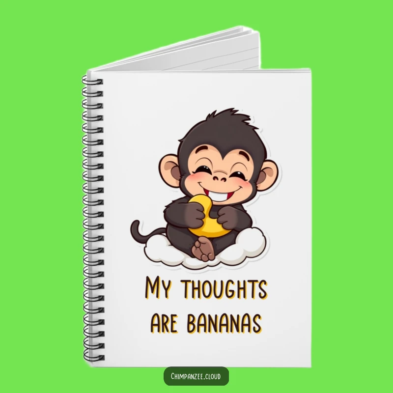 Funny Chimp Banana Notebook: Hilarious Monkey Pages for Your Funny Thoughts
