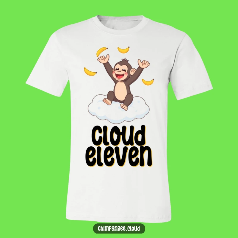 Funny Monkey Cloud T-Shirt - Juggling Chimp Fun, Ideal Funny Gift