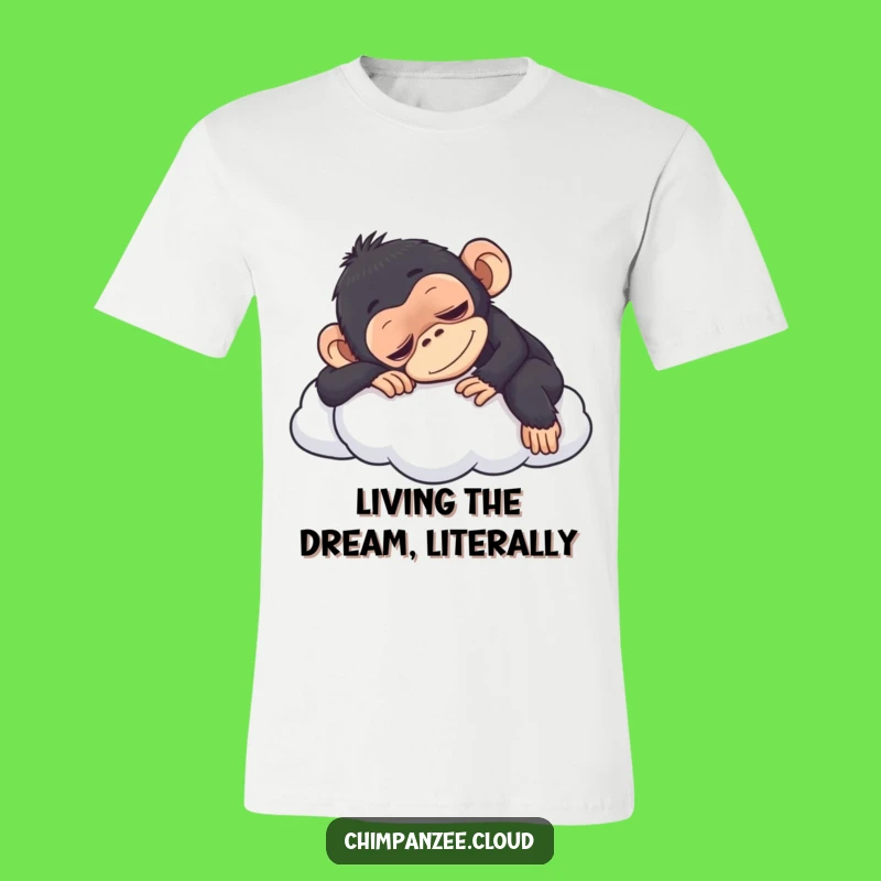 Funny Content Chimpanzee Napping T-Shirt: Comfy & Hilarious Ape Apparel