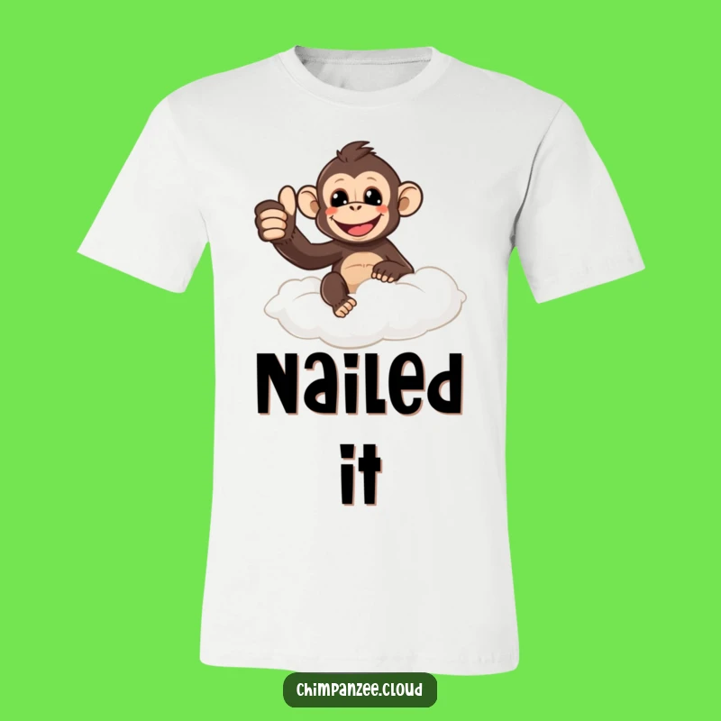 Funny Thumbs Up Chimpanzee T-Shirt: Spread Smiles Effortlessly